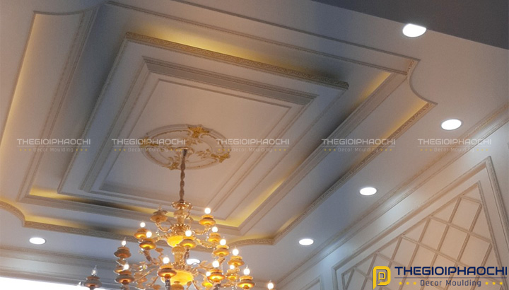 Mẫu Công Trình Thực Tế Sử Dụng Phào Chỉ Trần Nhựa Hàn Quốc